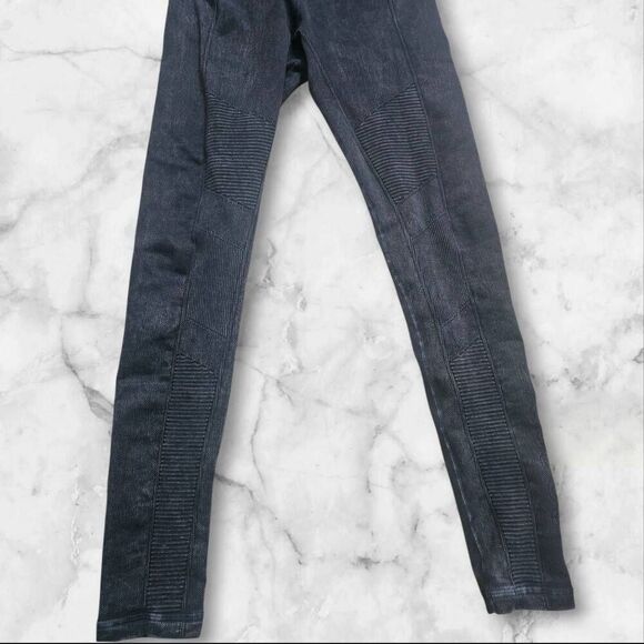 Avacado Active Blue Ribbed Leggings Size Small - Picture 3 of 5